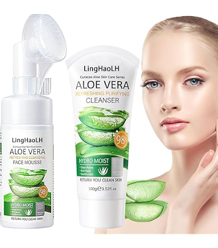 Amazon.com: esfolio Aloe Vera Soothing Cleansing Foam  Gentle Hydrating  Face Wash for Sensitive Skin, Moisturizing Facial Cleanser (5.29oz -150g) :  Beauty & Personal Care