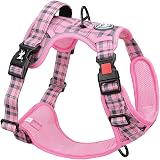 PoyPet No Pull Dog Harness Release on Neck Reflective Adjustable Pink L view 6