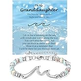 Birthday Gifts for Her Women, Cool Shoushan Wave Bracelet Gift for 21st, 30th, 40th, 50th, 60th Birthday Gift Ideas for Women Ladies Bestie Friend Sister Mom Daughter Granddaughter Niece Wife Grandma