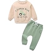 JingleBaBa Toddler Boy Clothes Long Sleeve Sweatshirt & Pants 2Pcs Fall Winter Outfits Baby Boys' Clothing Sets