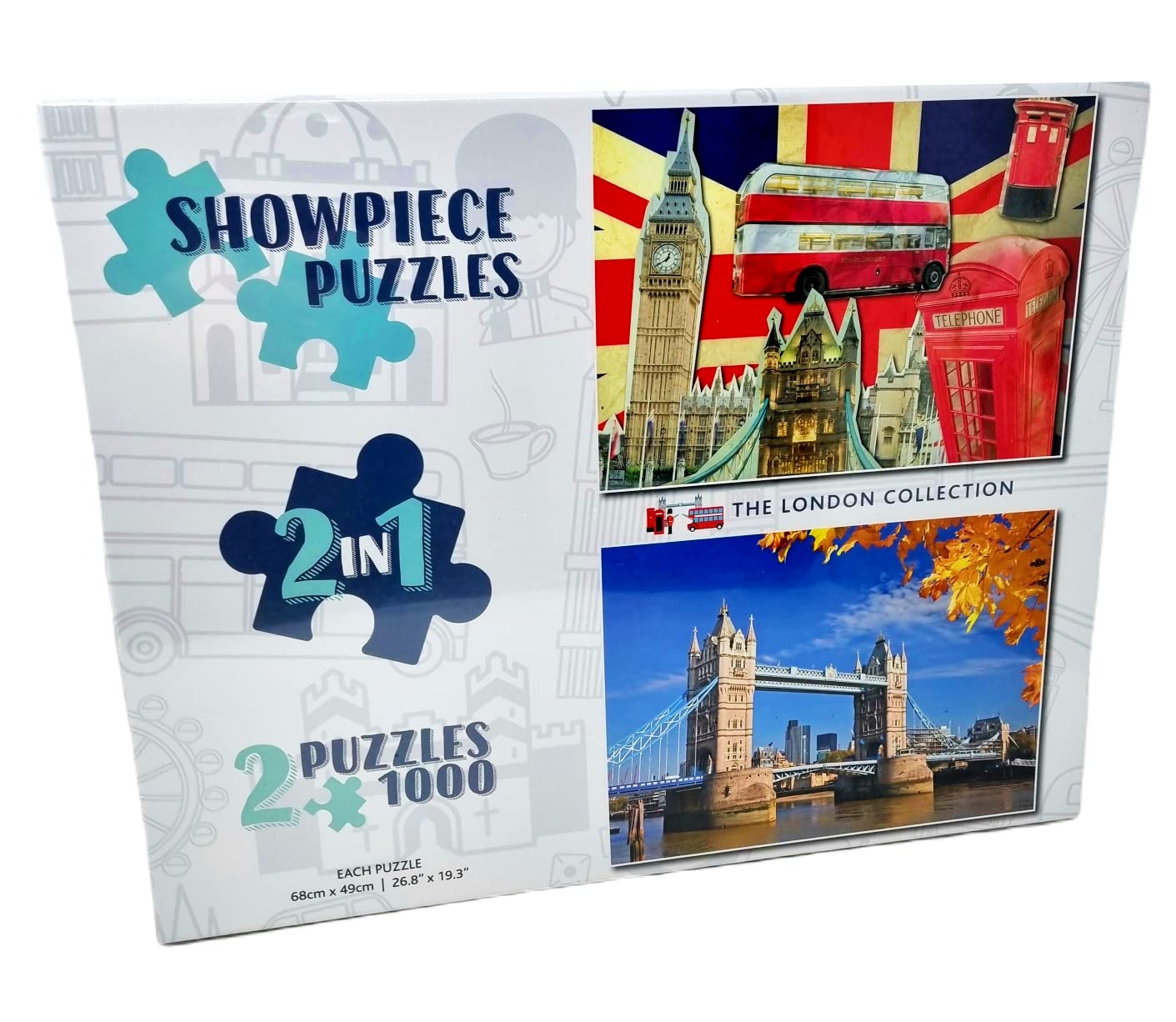 Showpiece Puzzles 2 x 1000 Piece Collection (London)