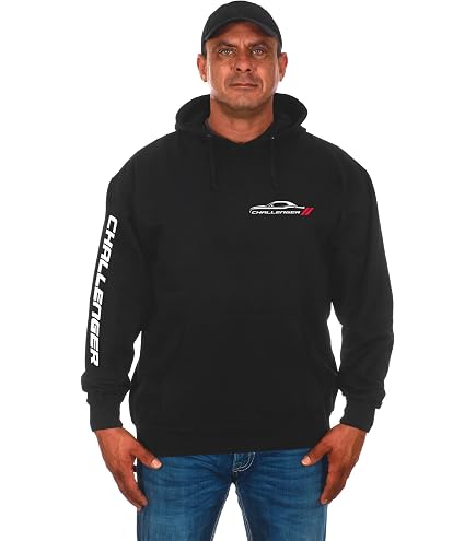 JH DESIGN GROUP Men's Dodge Challenger Hoodie Collage Full Zip Up