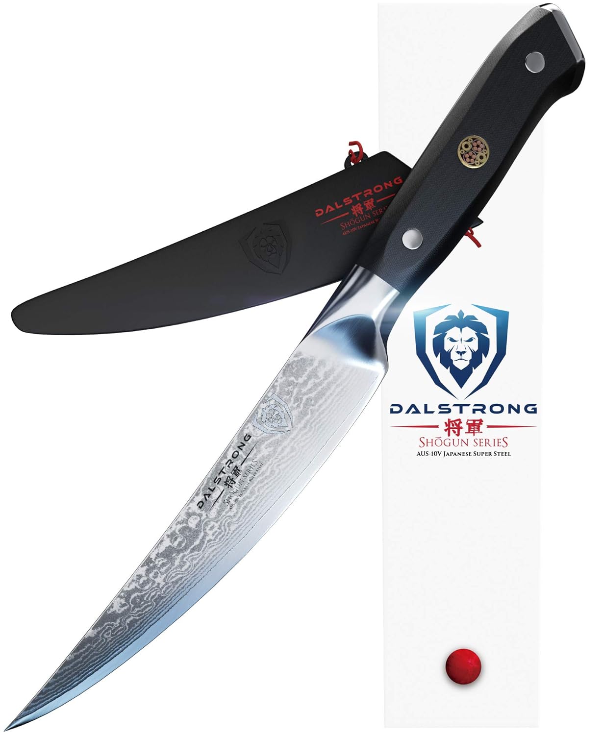 DALSTRONG Filet Knife - Shogun Series - AUS-10V- Vacuum Heat Treated - 6" - Sheath - 2mm Thickness