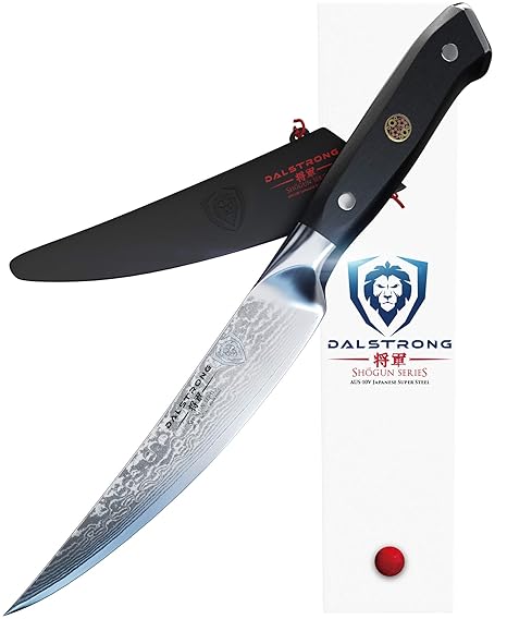 Dalstrong Filetiermesser - Shogun Series - AUS-10V - Vakuum-Wärmebehandelt – Filet Knife 15,2 cm – Mit Messerscheide – 2 mm D