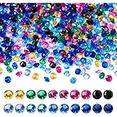 Fashewelry 1500pcs Tiny Cubic Zirconia Stones 1.5mm Pointed Back Faceted Rhinestones Mixed Color CZ Loose Stones for DIY Jewelry Making Replacement