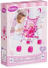 Molly Dolly My First Dolls Pram & Doll Set Girls Toy Stroller 30cm Doll view 7
