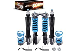 maXpeedingrods Coilover for Ford Mustang SN95 1994-2004, 24 Levels Damper Adjustable Coilovers Suspension Kit, Height Adjustable Shock Absorber Struts, T6 Upgraded Lowering Kit Blue