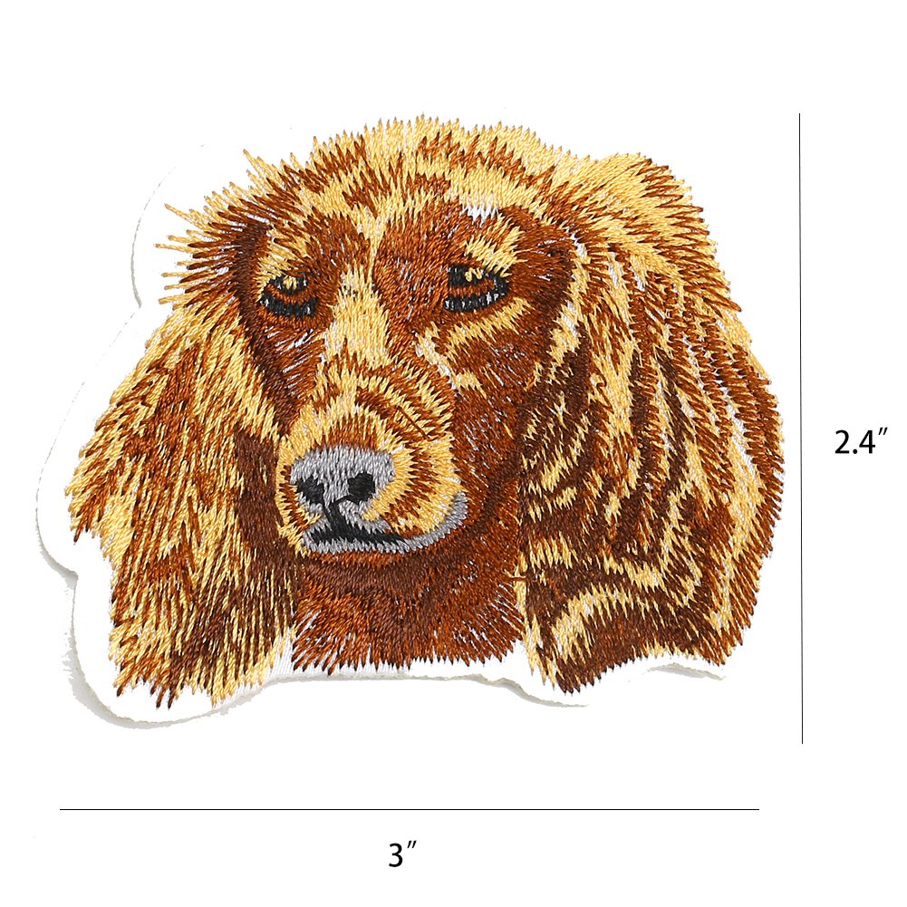 20 PCS Dog Puppy DIY Embroidered Appliques Patch Patterns Sew Iron on Badge Patch for Cloth Decoration Father\'s Day Gifts