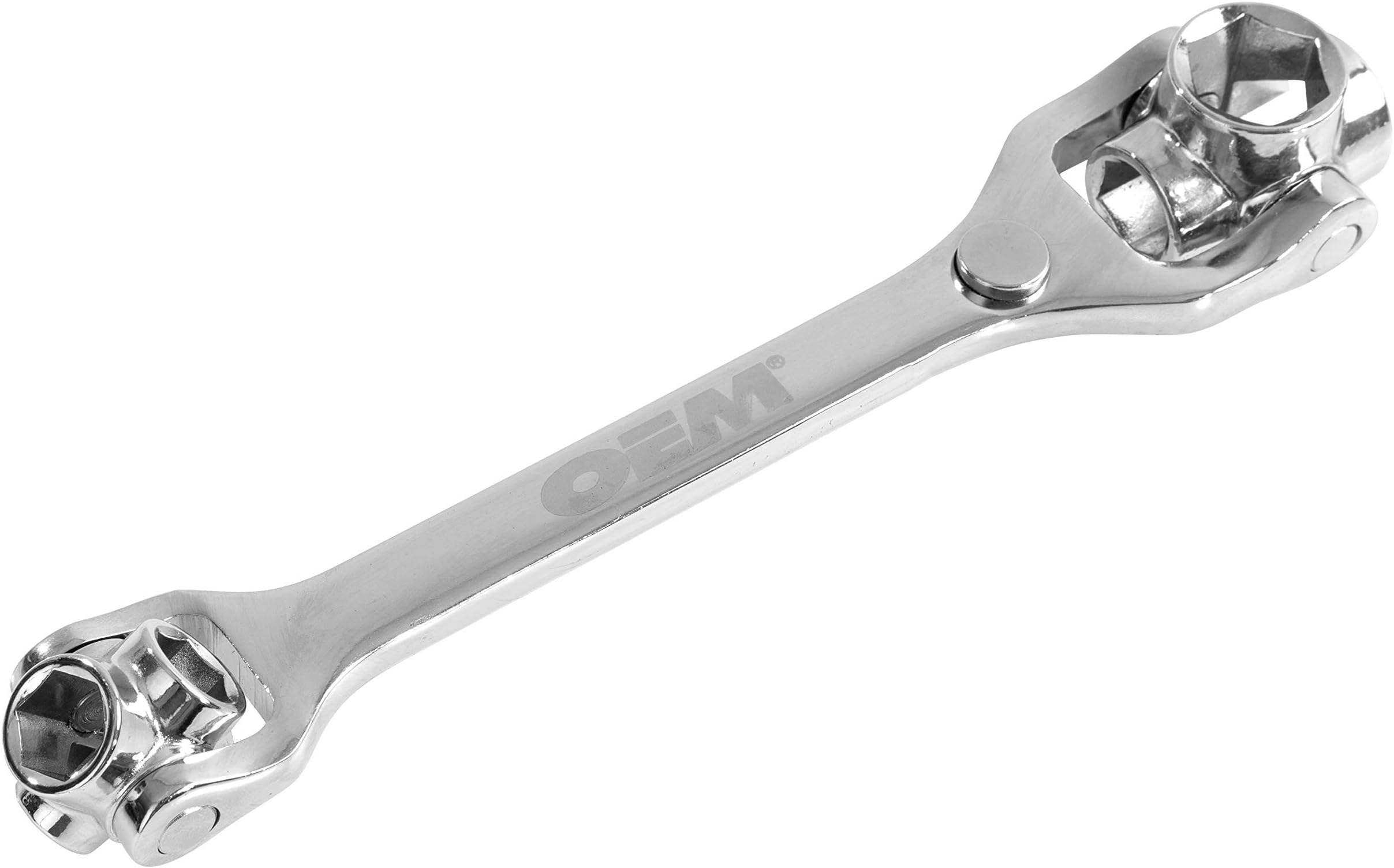 OEM TOOLS 25378 8-in-1 SAE Swivel Wrench | 8 Socket Sizes: 3/8, 7/16, 1/2, 9/16, 5/8, 11/16, 3/4, & 13/16 Inch | SAE Oil Filter Socket & Wrench Set in One Tool | Remove Oil Filter without Damage