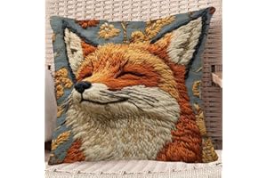 Fox Floral Decorative Throw Pillow Covers,Double-Sided Printing Soft Plush Fox Cushion Cover for Sofa,Bed,Living Room,Outdoor