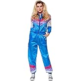 Karnival Costumes 80s Blue Shell Suit Women's Costume