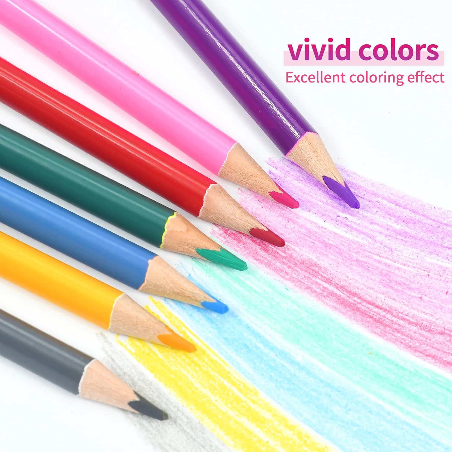 Weibo Coloured Pencils 12 pcs Art Drawing Set Perfect for Adults Children Colouring Books with Vibrant Colors by Sketching Drawing Painting Writing (Double Color 12pcs Pencils-24 Colors) (24color) : Office Products