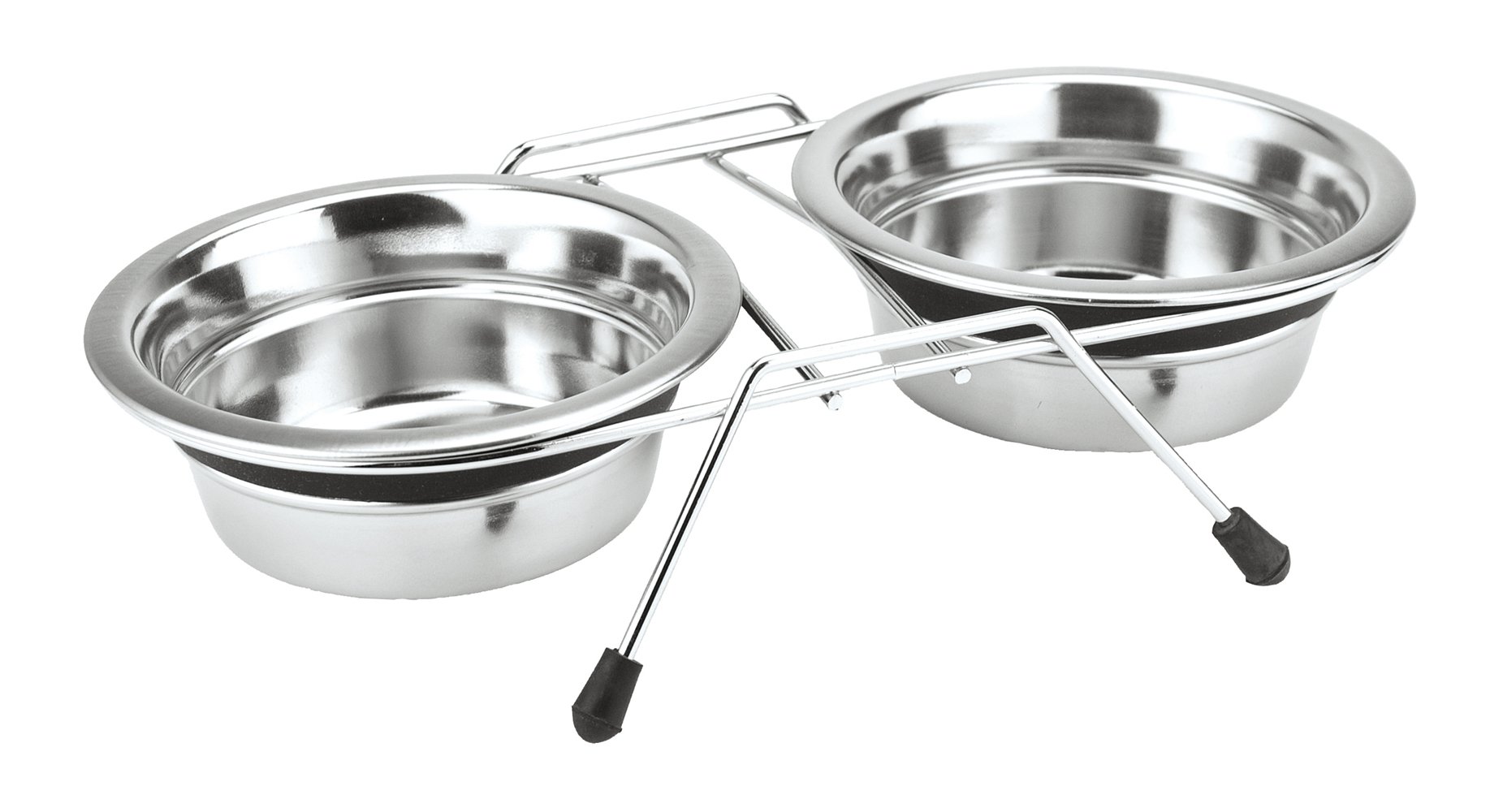 Nobby Double Bowl Stainless Steel Silent Diner, 16.5 cm, 0.7 Litre
