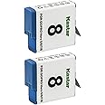 Kastar 2-Pack AHDBT-801 Battery Replacement for Gopro 601-27537-000, 601-10197-000, Hero 8 Action Camera, HERO8 Black, Hero 8 HD Black, HERO8 Silver, Hero 8 HD Silver, Hero 7 Action Camera