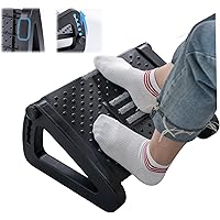 Foot Rest for Under Desk at Work, Foot Stools for Under Office Desk Ergonomic Adjustable Gaming Desk Footrest with 6 Heights,