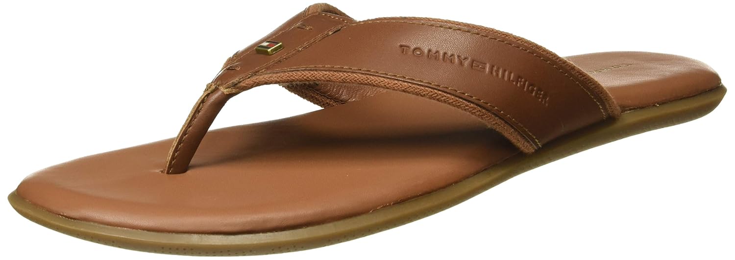 tommy hilfiger men's leather sandals