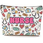 Nurse Cosmetic Bag Nurse Gifts Nurse Appreciation Makeup Bag Nurse Graduation Gift Nursing Student Essentials Accessories Nurse Practitioner Gifts for Women BFF Nurses Week Gift Christmas Birthday