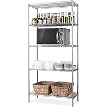 Amazon Com Singaye 5 Tier Storage Rack Wire Shelving Unit Storage