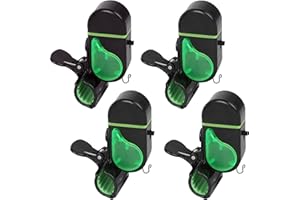 MuNanshan New 4Pcs Fishing Bite Alarm, Sensitive Electronic Fishing Alarms Indicator, Sound Bite Alert Bell with LED Lights (HBL-02E)