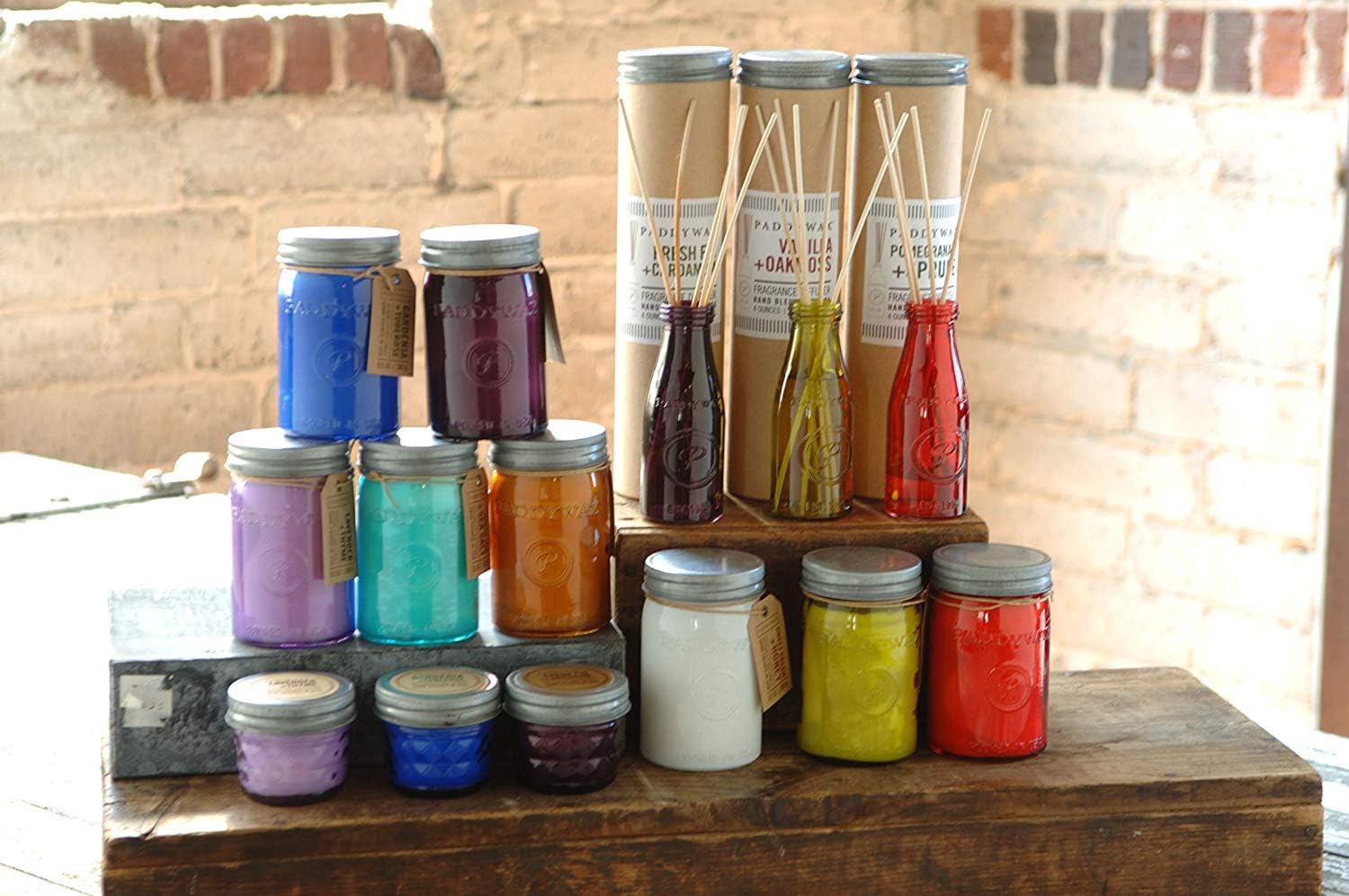 Paddywax Candles Relish Collection Soy Wax Blend Candle in Mason Jar Candle, Medium- 9.5 Ounce, White Birch + Mint: Home & Kitchen