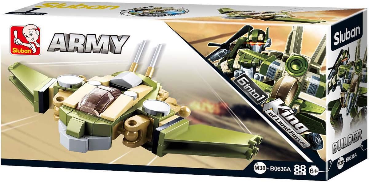 Sluban Builder King of Land Force 6 into1 M38-b0636,Multicoloured,Medium - Image 4