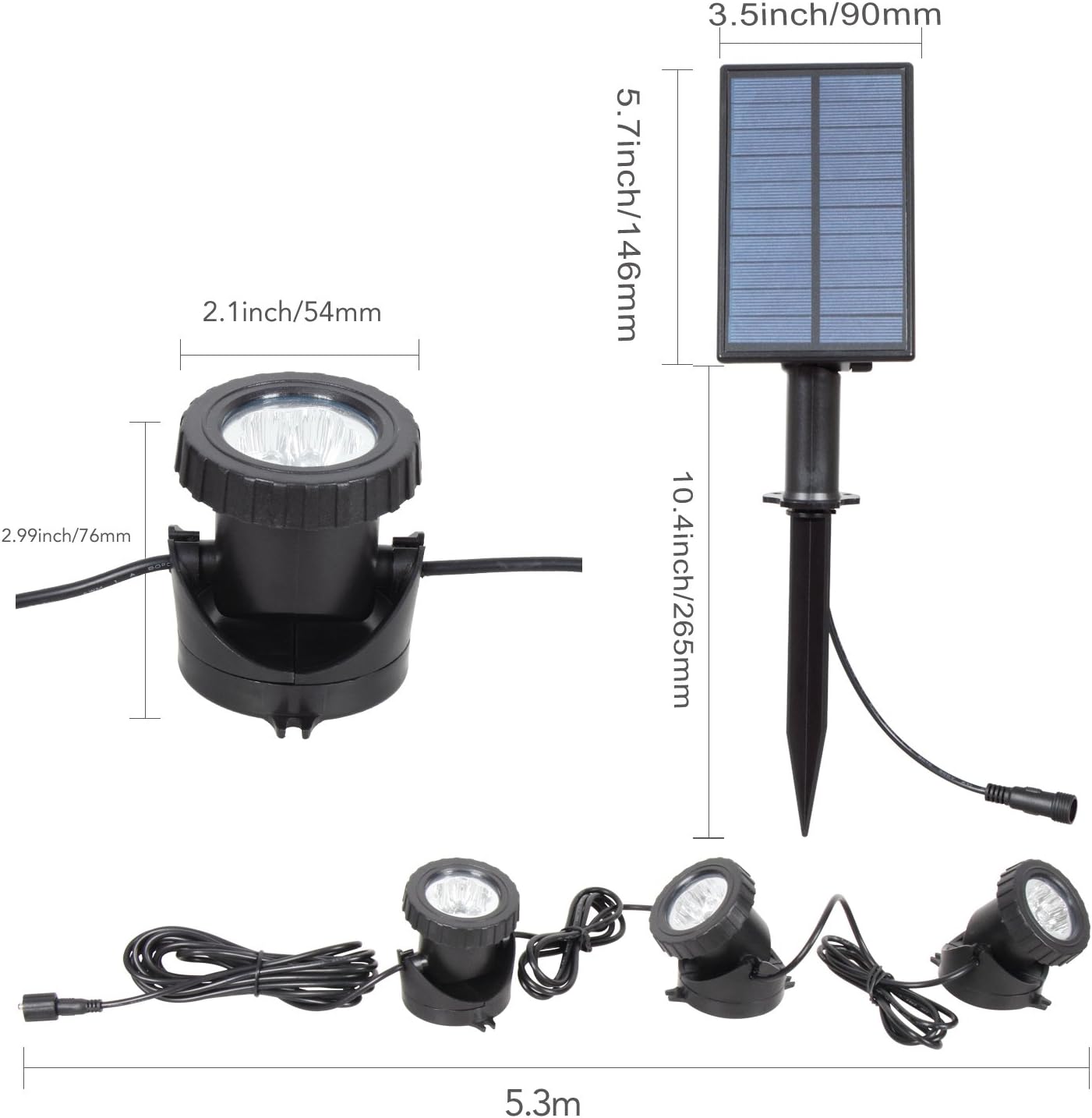 NATPOW Solar Pond Lights - Image 3
