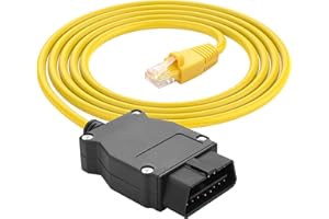 YACSEJAO 6.6FT/2M ENET OBD2 Cable for BMW F- Series Coding Diagnostics RJ45 Connector to ENET OBD Cable Compatible with E-SYS