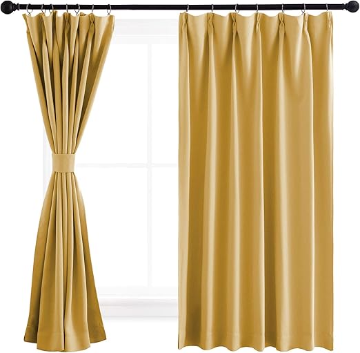 Amazon Nicetown カフェーカーテン カーテン 遮光 可愛い 丈60 2枚組 イエロー 黄色 見えにくい おしゃれ 明るい 飾り カフェーカーテン キッチン ベランダ お店 幅100丈60cm カーテン オンライン通販