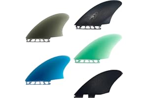 OITRCSS Twin Keel Single/Double II Tab Surfing Fins -Keel Twin Fins Set -Solid Fiberglass Flex for Lightweight Durability & Top Surfing Performance