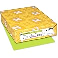 Neenah 21859 Astrobrights Color Paper, 8.5” x 11”, 24 lb / 89 gsm, Vulcan Green, 500 Sheets