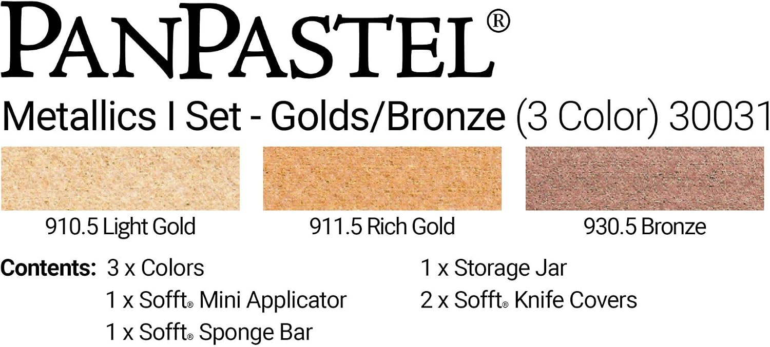 PanPastel Set of 3 Pastel Paints Set de 3 couleurs Métalliques I, 1 count (Pack of 3) - Image 4