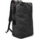 DLXARSOT Military Tactical Backpack Large Capacity Travel Climbing Bag Duffel Bag Top Load Double Strap Canvas Backpack