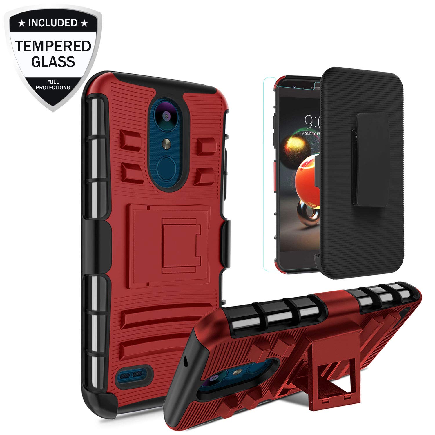 Best lg rebel 3 phone case red and black