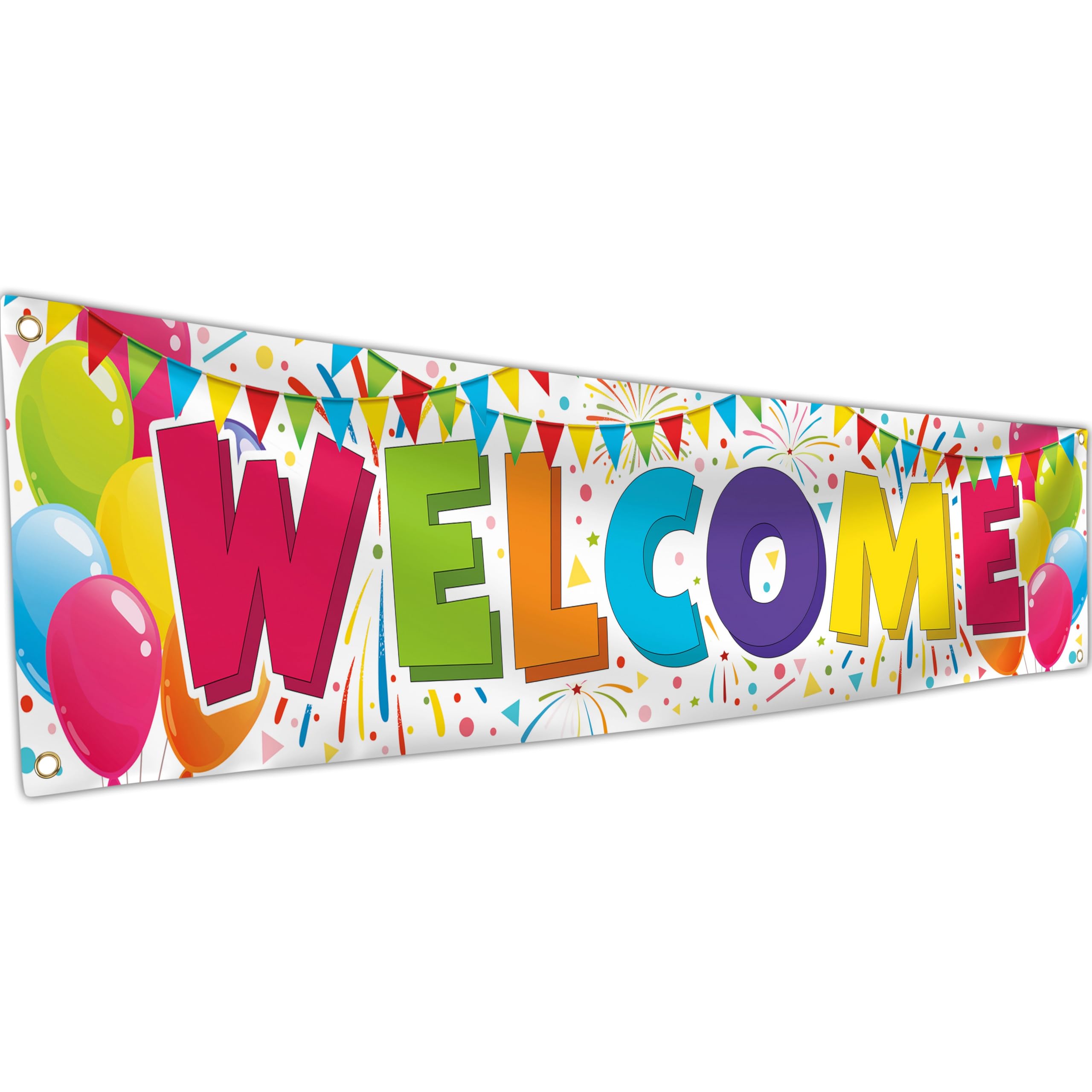 Welcome Banner - White Welcome Home Decorations 180 x 40cm - Welcome Back Banner - We Missed You So Much