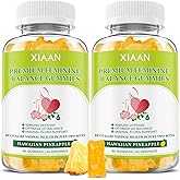 XIAAN Premium Feminine Balance Gummies for Women's Immune Health, Hawaiian Pineapple Gummies Support PH Balance & Vaginal Health, Vegan, Gluten-Free, 120 Count