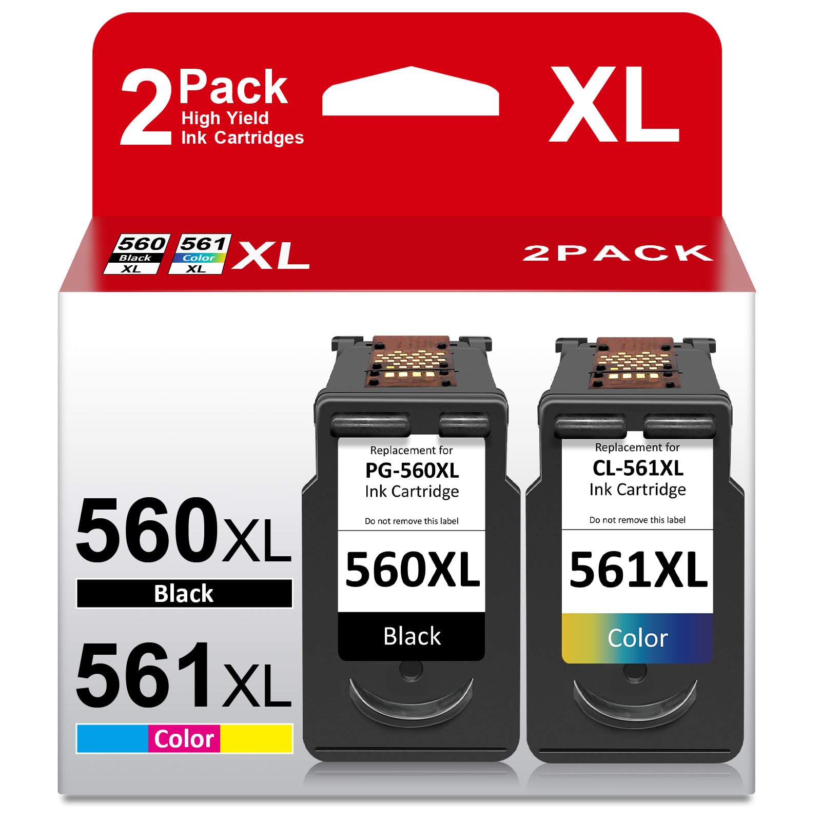 ATOPINK 560 561 XL Ink Cartridges, PG 560 XL Black and CL 561 XL Colour Remanufactured for Canon 560 561 Ink Cartridges, Printer ink 560 561 for Canon Pixma TS5350 TS7450 TS5351 TS5352 TS5353 TS7451
