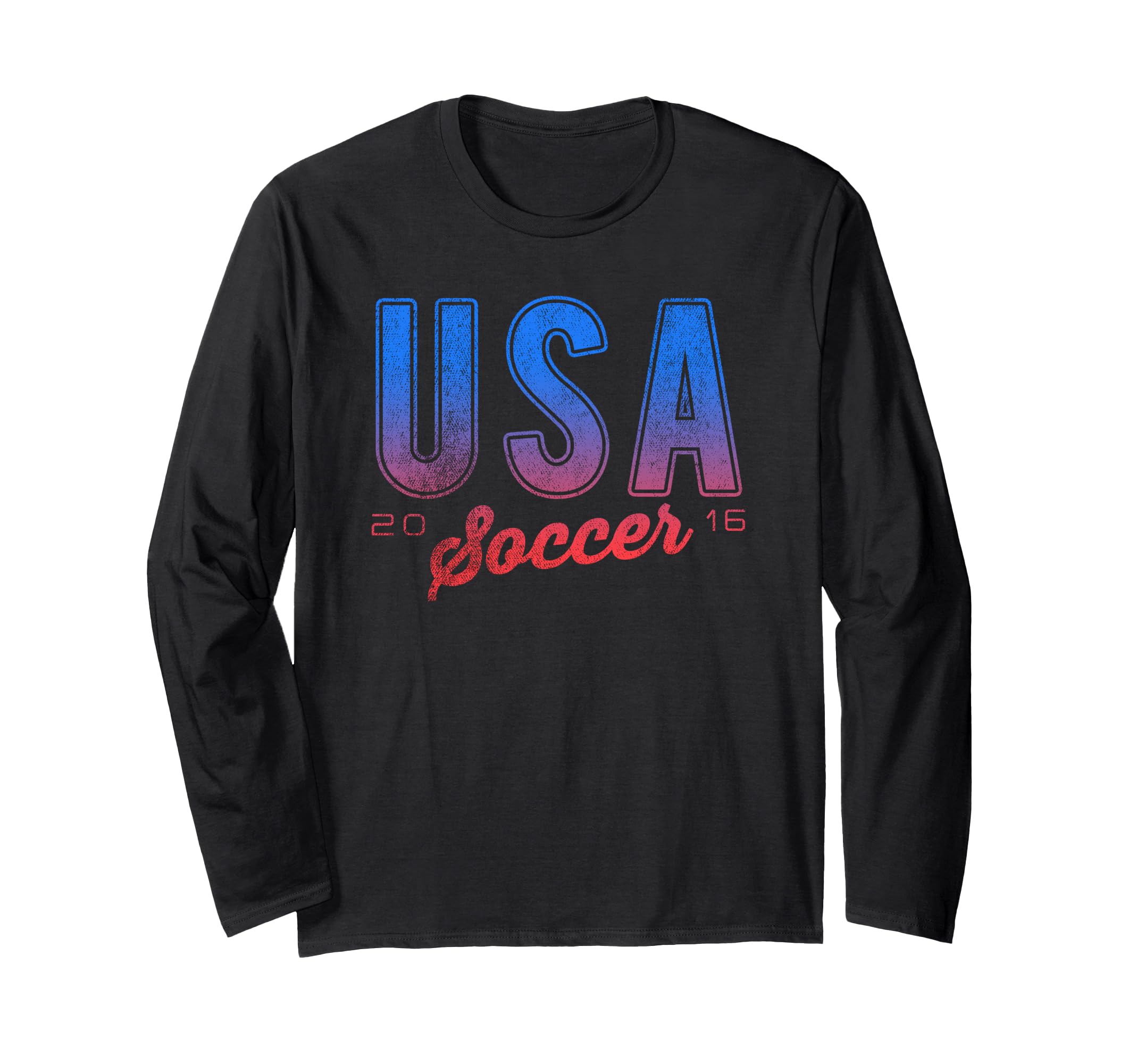 Trendy USA Soccer Long Sleeve T-Shirt