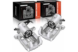 A-Premium Disc Brake Caliper Assembly without Bracket Compatible with Select Audi and Volkswagen Models - TT 2000-2006, Beetle 2000-2008, For Golf 1999-2006 - Rear Driver and Passenger Side