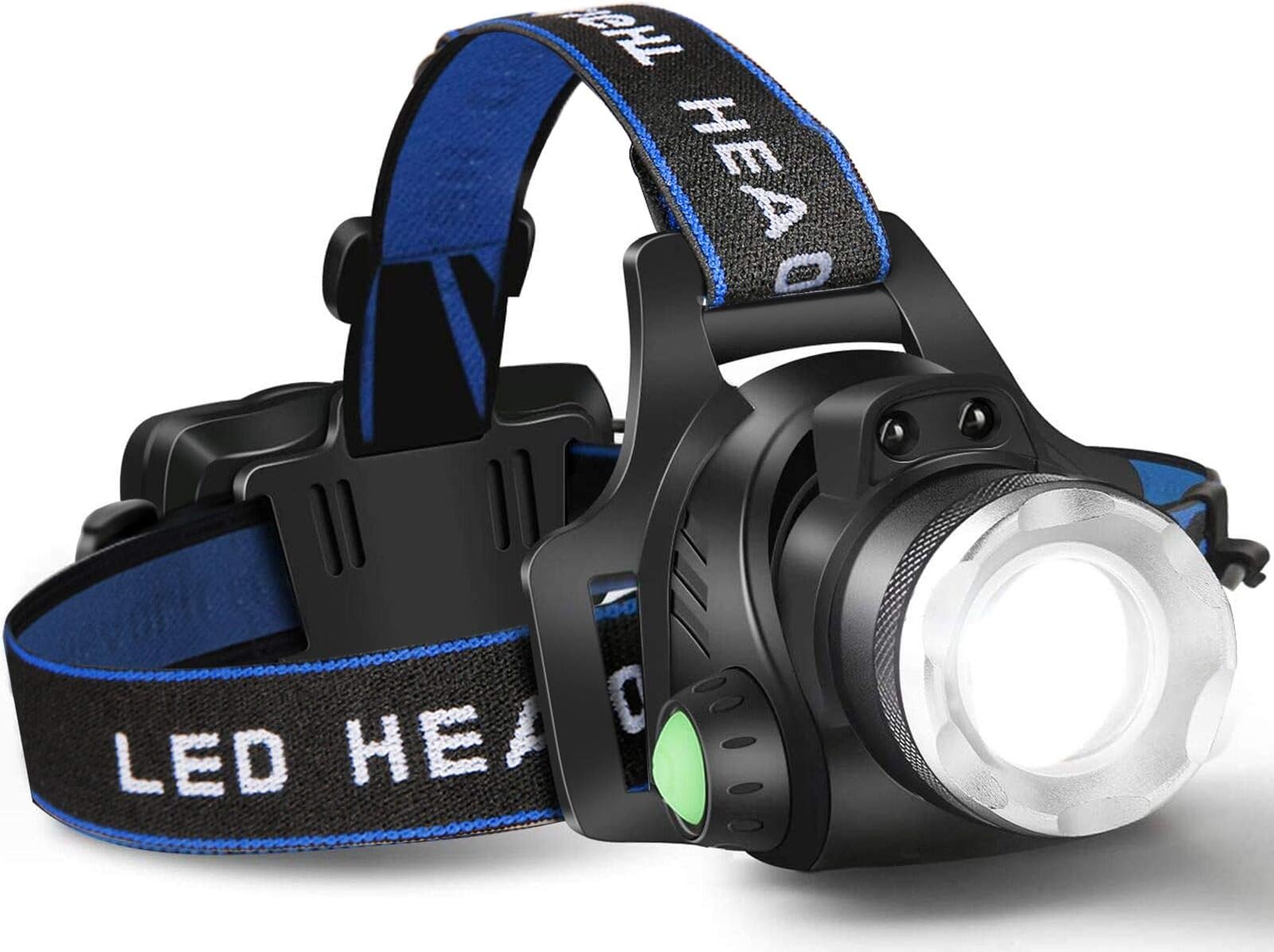 Headlamp Flashlight, USB Rechargeable Led Head Lamp,Waterproof T6 Headlight with 4 Modes and Adjustable Headband, Perfect for Camping, Hiking, Hunting