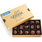 Godiva Gold Milk Chocolate Gift Box, Belgian, Gourmet, 15 Pc | All-milk chocolate, Pralines, ganaches &amp; caramels, Kosher, Iconic gold box, Keepsake design, Great for gifting