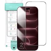 JETech Anti-Reflective Screen Protector for iPhone 18 Pro, 2-Pack | AR Coating, Auto-Align Installation, Scratch Resistant, Tempered Glass Film, High Clarity, Anti-Fingerprint