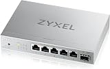 Zyxel XMG-105 5-Port 2.5G Multi-Gig Unmanaged Switch 1x 10G SFP+ Desktop view 4