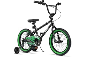 Glerc Kids Bike for Ages 1-8 Years Old, 12-16 Inch BMX Style Kids Bicycle with Training Wheels, Boys Bike for Children and Toddler, Multiple Colors