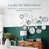 WINSOME Disc Plate Hangers 2 inch Self Adhesive 5 Pack Wall Plate Holders view 8