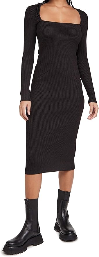 Ganni Women's Melange Knit Dress at Amazon Women’s Clothing store