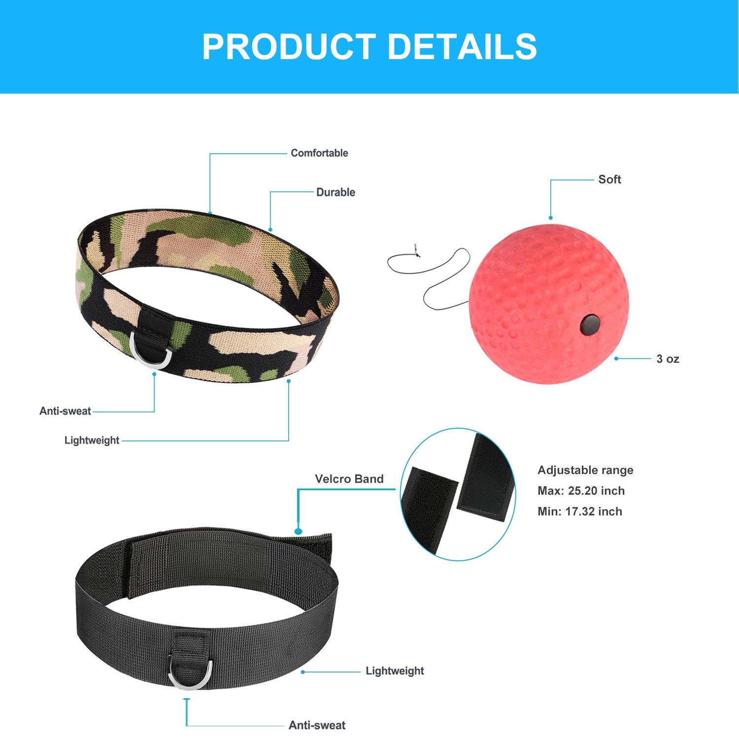 ball on string headband