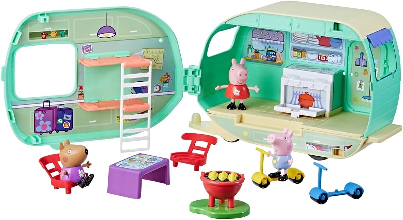 Peppa Pig Peppa's Caravan Playset Pink Brand Peppa Pig 3+ Kids Toy