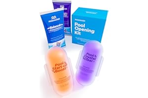 POOLHACKER 5 in 1 Pool Opening Kit - Pool Start Up Kit for Above Ground & Inground Pools, Easy to Use, Up to 15,000 Gallons