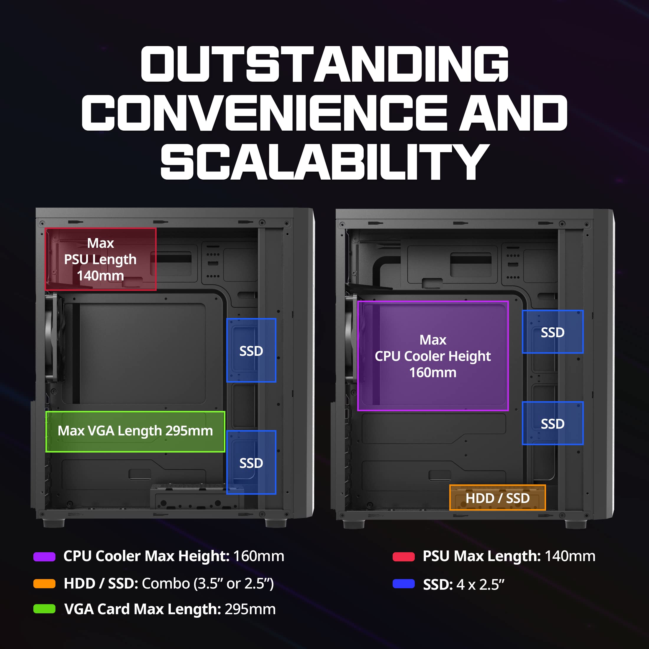Zalman T8 Mid-Tower ATX PC Case – Spectrum RGB Lighting Strip with Control Button, 5.25” ODD Support, USB 3.0, Preinstalled 120mm Rear Fan