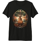 Tree of Life Acoustic Guitar By The Lake Premium Tri-blend T-Shirt